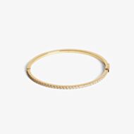 Coeur De Lion Eternal Love Gold Tone Cubic Zirconia Bangle 0146/32-1816