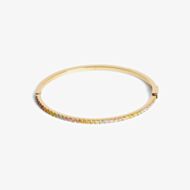 Coeur De Lion Eternal Love Gold Tone Multi Colour Cubic Zirconia Bangle 0146/32-1590