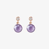 Coeur De Lion Pastel Lilac Swarovski Crystal Dropper Earrings 0078/21-0829