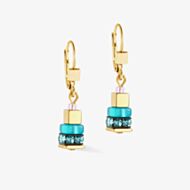 Coeur De Lion Boho Sunset Gold Tone Multi Colour Multi Stone Dropper Earrings 4413/20-1516