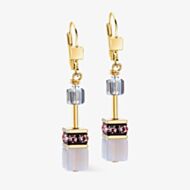 Coeur De Lion GeoCUBE Iconic Precious Golden Blush Earrings 4905/20-1924
