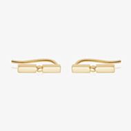 Daisy London Stacked Gold Plated Crawler Bar Earrings EB8011_GP