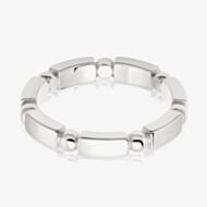 Daisy London Stacked Sterling Silver Chunky Ring SRB9004_SLV