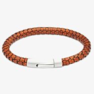 Unique Antique Brown Leather Braided Bracelet B543ADB/21CM