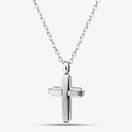 Unique Stainless Steel Cross Pendant AN-143/50CM