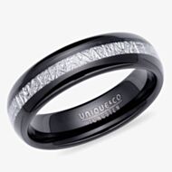 Unique Tungsten Black & Metorite Ring TUR-155
