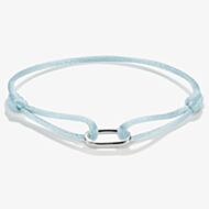 THOMAS SABO Charm Club Connect Turquoise Textile Bracelet C1210-001-17-L24V