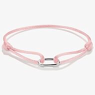 THOMAS SABO Charm Club Connect Pink Textile Bracelet C1210-001-9-L24V