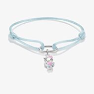 THOMAS SABO Hello Kitty Angel Charm and Blue Textile Bracelet A2244-M07-1-L24V