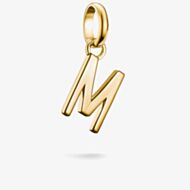 THOMAS SABO Charm Club Connect Gold Plated Letter M Charm CC1219-413-39