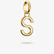THOMAS SABO Charm Club Connect Gold Plated Letter S Charm CC1225-413-39