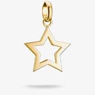 THOMAS SABO Charm Club Connect 18ct Yellow Gold Plated Open Star Charm CC1361-M01-39
