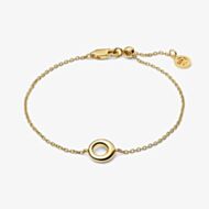 Sif Jakobs Gold Plated Selene Open Circle Bracelet SJ-B2710-YG