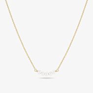 Sif Jakobs Gold Plated Perla Cinque 5X Five Pearl Necklace SJ-N2735-P-YG