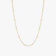 Sif Jakobs Gold Sfere Beaded Chain Necklace SJ-N2748-YG