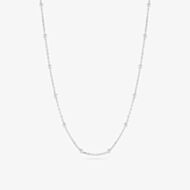 Sif Jakobs Sterling Silver Sfere Beaded Chain Necklace SJ-N2748