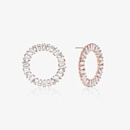 Sif Jakobs Rose Gold Plated Antella Circolo Grande Earrings SJ-E0325-CZ(RG)
