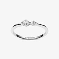 Sif Jakobs Sterling Silver Ovale Due Cubic Zirconia Ring SJ-R2745-CZ