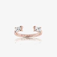Sif Jakobs Rose Gold Plated Antella Baguette Piccolo Ring SJ-R011-CZ(RG)/56
