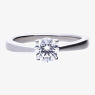Diamonfire Sterling Silver 1.00ct Round Cubic Zirconia Ring R3752