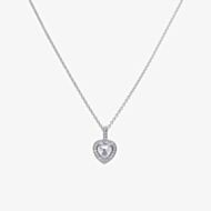 Diamonfire Sterling Silver Heart Cubic Zirconia Necklace P4616