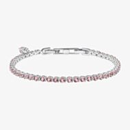 Diamonfire Sterling Silver Pink Cubic Zirconia Tennis Bracelet B5613