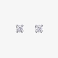 Diamonfire Silver 2mm Cubic Zirconia Stud Earrings E6304