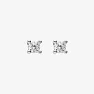 Diamonfire Silver 3mm Cubic Zirconia Solitaire Stud Earrings E6310