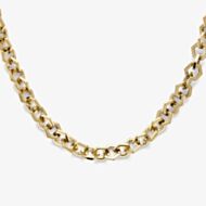 Olivia Burton Signature Gold Plated Honeycomb Link Chain Necklace 24100087