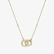 Olivia Burton Classic old Plate Infinite Interlocking Hoop Necklace 24100312