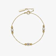 Olivia Burton Classic Dainty Gold Plated Crystal Bracelet 24100280