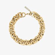 Olivia Burton Signature Gold Plated Honeycomb Link Chain Bracelet 24100089