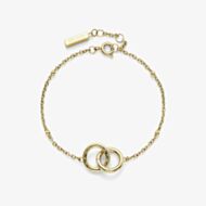 Olivia Burton Classic Gold Plated Infinite Interlocking Hoop Bracelet 24100315
