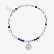 ChloBo Chakra Sterling Silver Kyanite Throat Bead Bracelet SBKY682