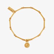ChloBo Gold Plated Dainty Moon Cut Sparkle Star Bracelet GBMCTN3457