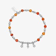 ChloBo Divine Courage Sterling Silver & Fire Agate Bracelet SBFA20563058