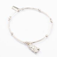 ChloBo Sterling Silver Beaded Buddha Charm Bangle Bracelet GWPBF15