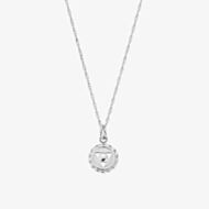ChloBo Chakra Sterling Silver Tiny Twisted Rope Chain Throat Pendant Necklace SNTRC682