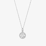 ChloBo Chakra Sterling Silver Tiny Twisted Rope Chain Star Pendant Necklace SNTRC681