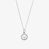 ChloBo Chakra Sterling Silver Tiny Twisted Rope Chain Solar Plexus Pendant Necklace SNTRC680