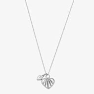 ChloBo Silver Tiny Twisted Rope Chain Loving Hearts Necklace SNTRC33441199