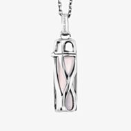 Angel Whisperer Powerful Stone Rose Quartz Small Necklace ERN-HEAL-RQ-S