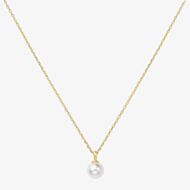 Ania Haie Miss Dainty 14ct Gold Plated Shell Pearl Pendant Necklace N065-01G