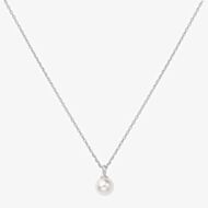 Ania Haie Miss Dainty Sterling Silver Shell Pearl Pendant Necklace N065-01H