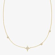 Ania Haie Miss Dainty 14ct Gold Plated Cubic Zirconia Star Necklace N065-02G
