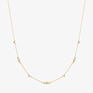 Ania Haie Miss Dainty 14ct Gold Plated Multi Cubic Zirconia Station Necklace N065-04G