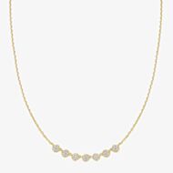 Ania Haie Miss Dainty 14ct Gold Plated Multi Pave Cubic Zirconia Necklace N065-07G