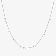 Ania Haie Chill Voyager Sterling Silver Mini Disc Drop Stacking Necklace N063-02H