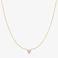 Ania Haie Starlit Drops 14ct Gold Plated Pave Heart Necklace N074-01G