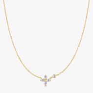 Ania Haie Starlit Drops 14ct Gold Sparkling Lucky Clover Necklace N074-04G